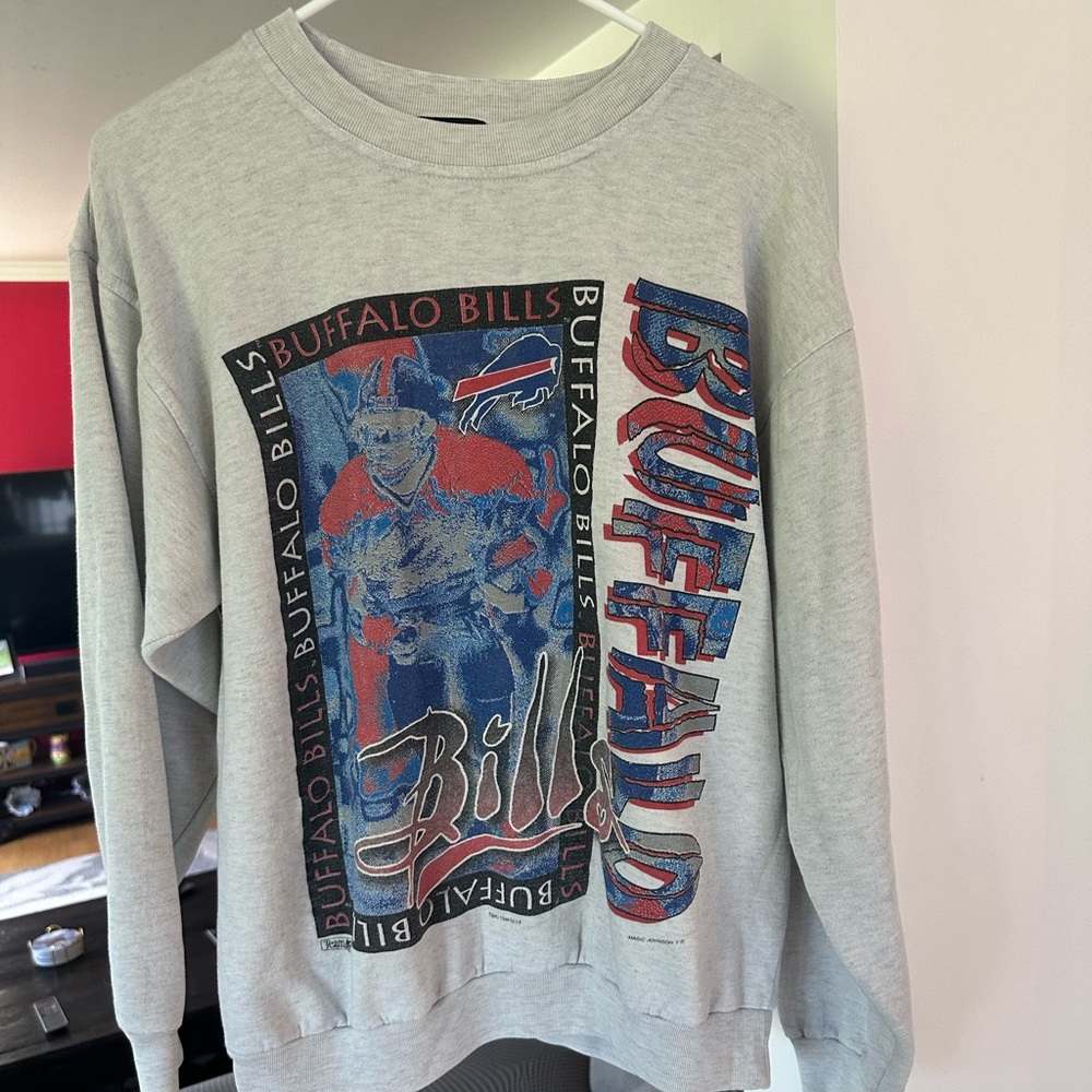Vintage 90s Buffalo Bills Magic Johnson crewneck sweatshirt